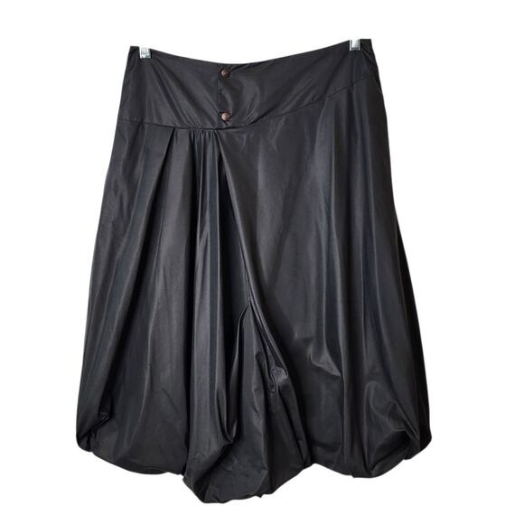 Sarah Pacini Black Balloon Skirt 2 M 8/10 Made In Italy Avant Garde Y2K 90s - Picture 1 of 8